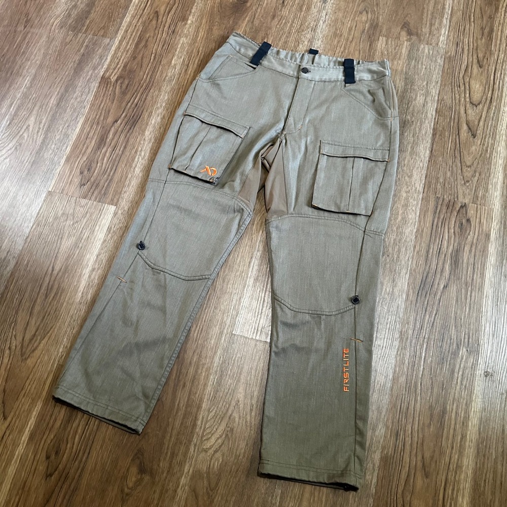 First Lite Kanab Hunting Pants Mens Large Olive Green Good Merino Wool Cargo